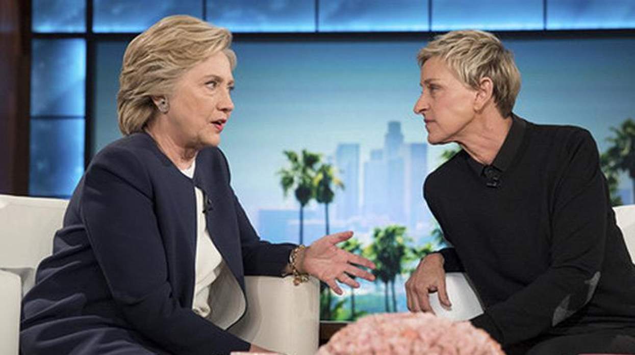 Hillary Clinton and Ellen DeGeneres