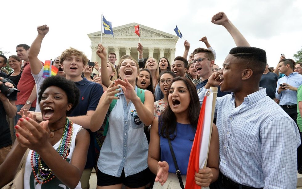 historic LGBTQ rights milestone photo gallery Marriage Equality ruling day across USA June 26th 2015