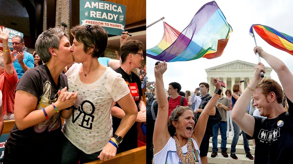 historic LGBTQ rights milestone photo gallery Marriage Equality ruling day across USA June 26th 2015