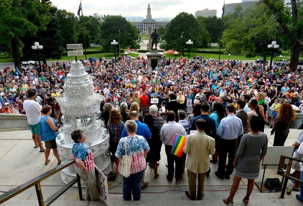 historic LGBTQ rights milestone photo gallery Marriage Equality ruling day across USA June 26th 2015