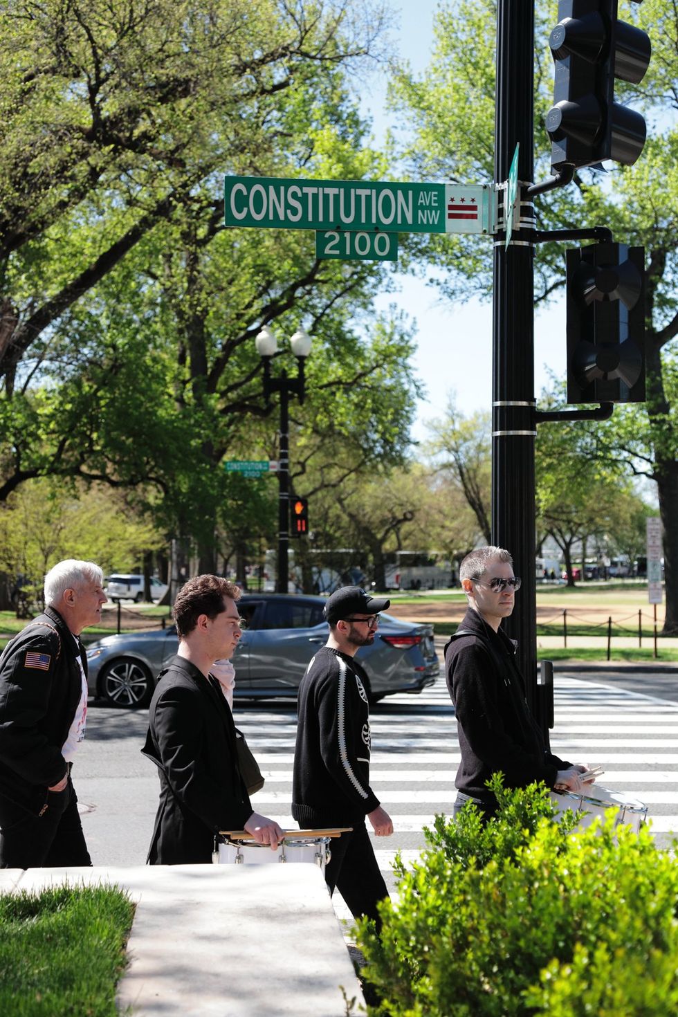 HIV and AIDS activists hold coffin delivery to protest PEPFAR cuts at State Department building in Washington, D.C., April 17, 2025