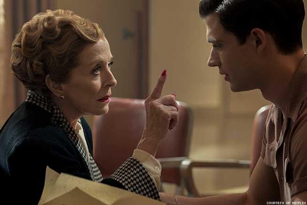 Holland Taylor as Eleanor Kincaid and David Corensweet as Jack Castello