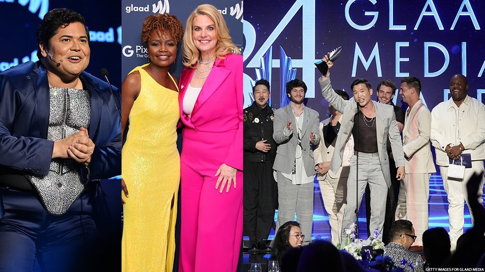Hosts and honorees at the GLAAD Media Awards in NYC