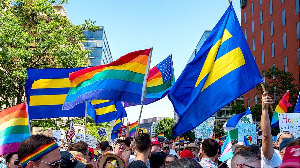 HRC Equality Flags LGBTQ Rainbow Pride March