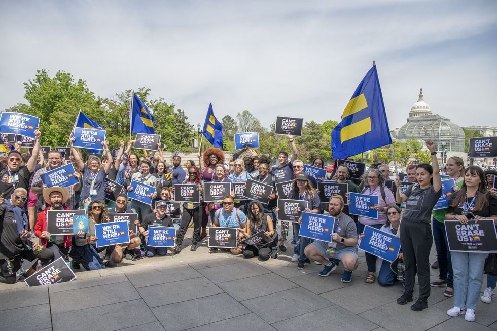 Human Rights Campaign Stages Die In in front of the Department of Health and Human Services to Protest Trump Health Care Cuts