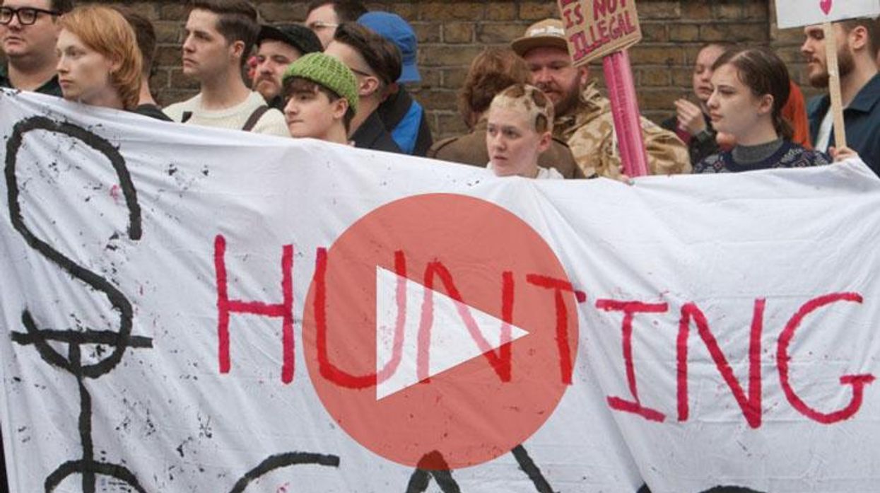 Hundreds Descend on Russian Embassy in London to Protest Chechnya's Treatment of Gay Men