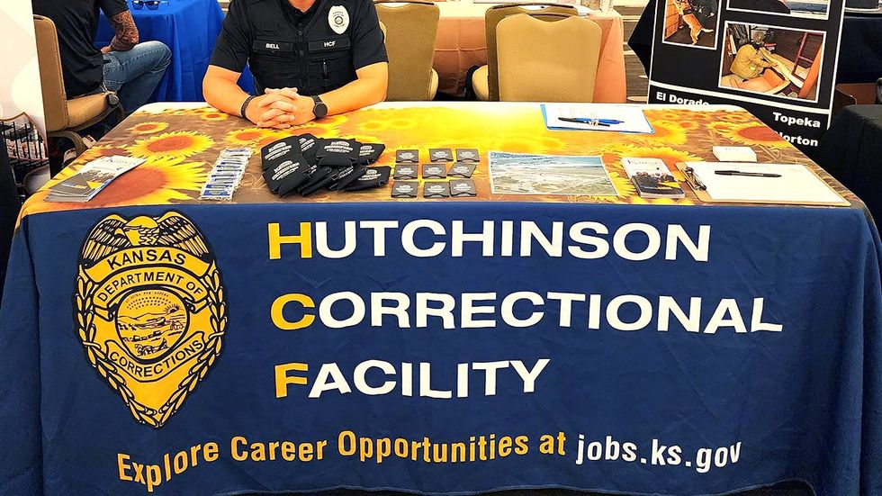 Hutchinson Correctional Facility Job Fair Table