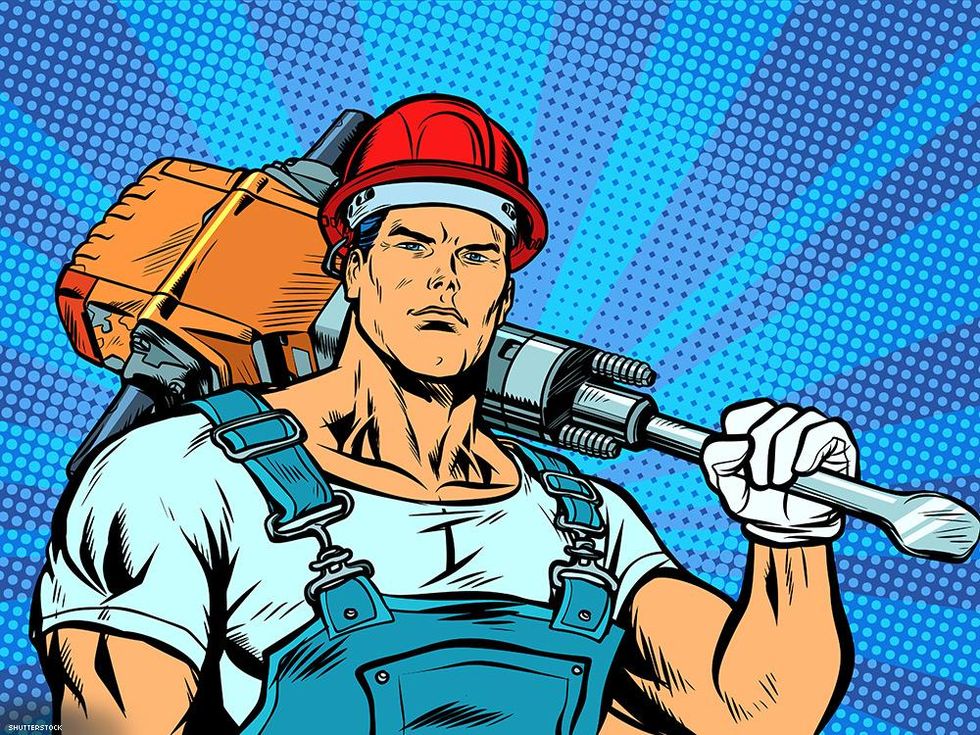 illustration of construction worker