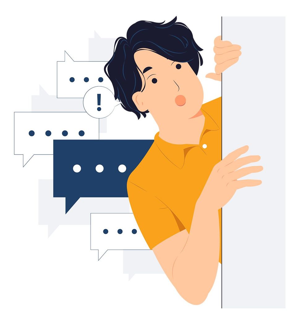 illustration pay attention to messages