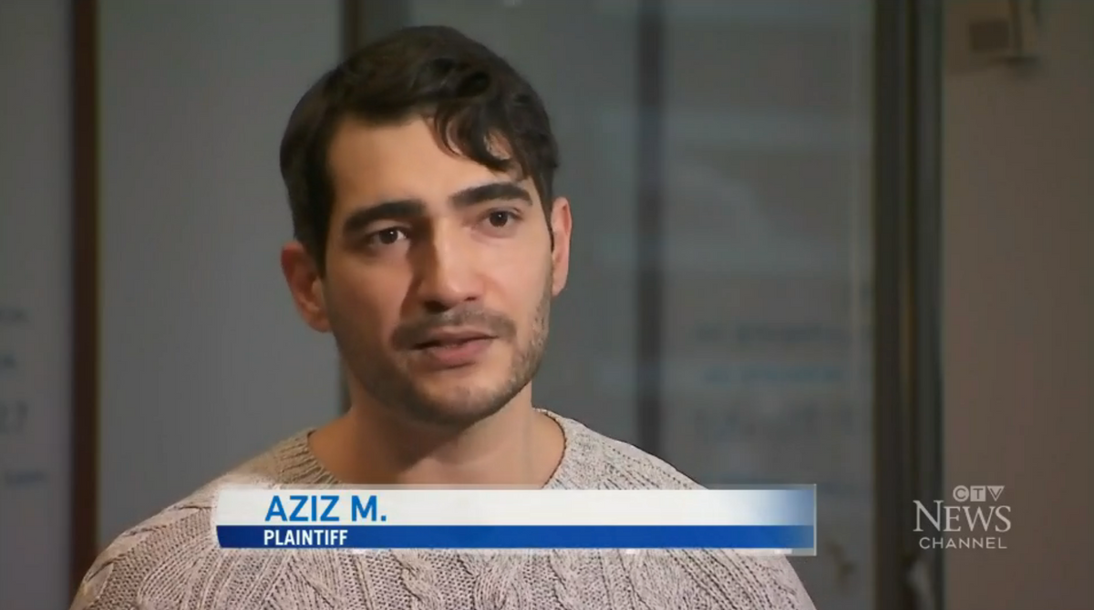 Image of plaintiff Aziz M. who is suing Canada over its sperm donation restrictions 