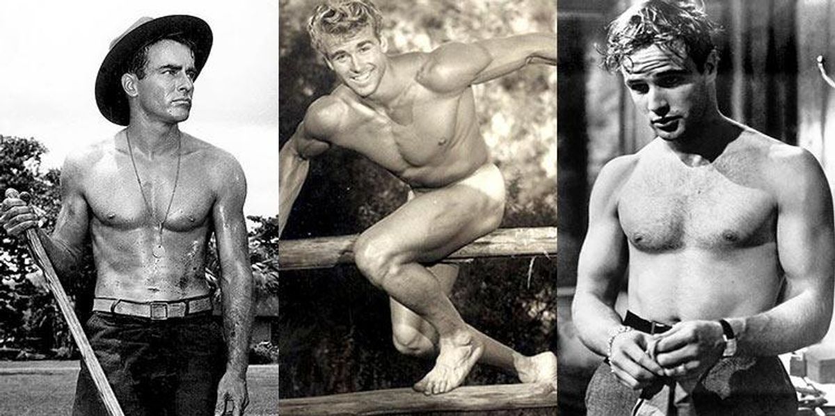 1200px x 598px - Hollywood Hunks Laid Bare: 1940s-1950s