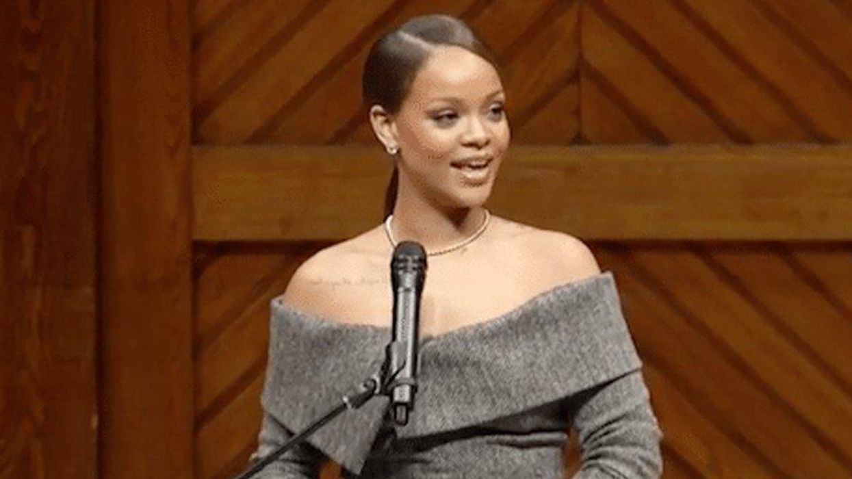 Watch Rihanna Accept Harvard's Humanitarian of the Year Award