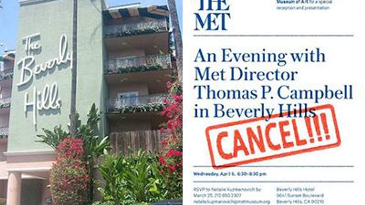 James Duke Mason Urges The Met to Boycott Antigay-Owned Beverly Hills Hotel