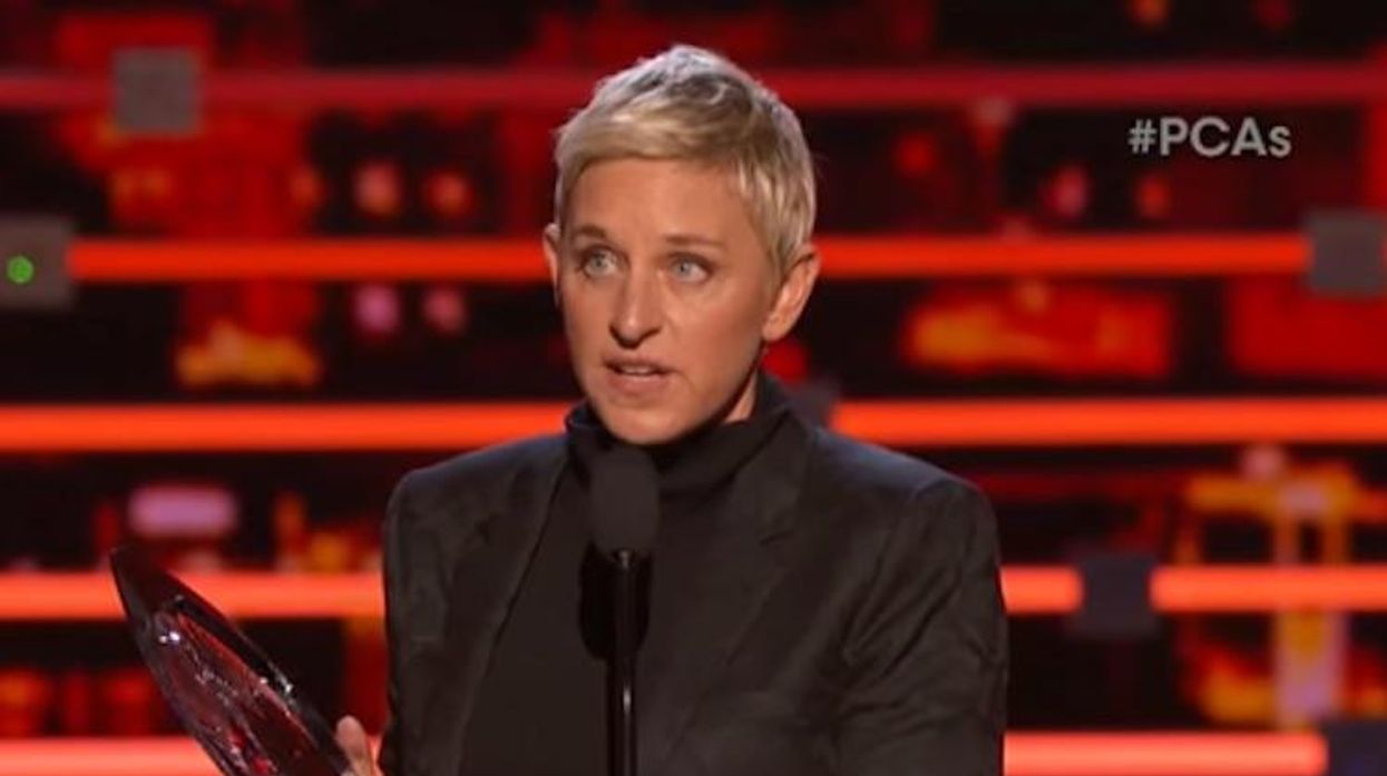Ellen Accepts the People's Choice Humanitarian Award With Hilarious, Moving Speech