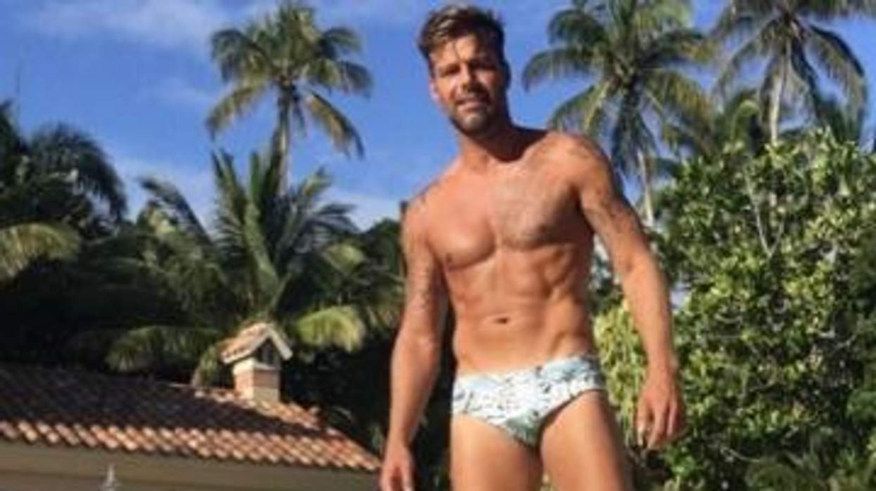 Ricky Martin Shows Off His January Beach Body
