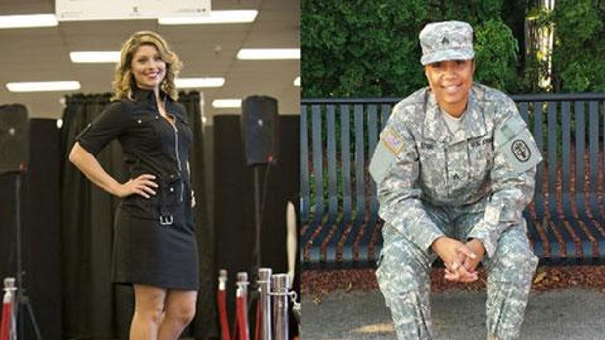 U.S. Servicewomen Walk in New York's Fashion Week for "Salute The Runway"