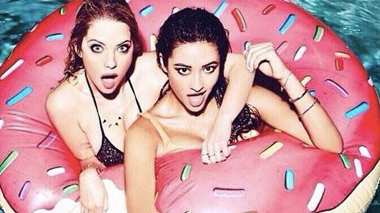 Pic of the Day: Pretty Little Liars' Shay Mitchell and Ashley Benson Get Wet-n-Wild for GQ