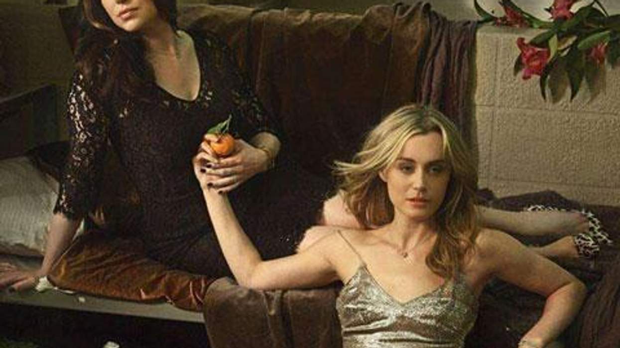 Shot of the Day: Taylor Schilling and Laura Prepon Sizzle for Elle's Orange Is the New Black Spread