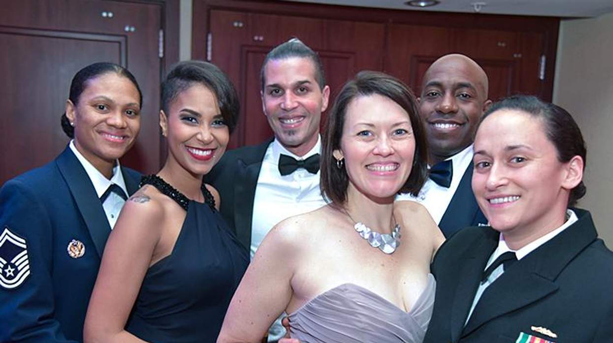 LGBT Stars and Stripes Come Out for Military Gala