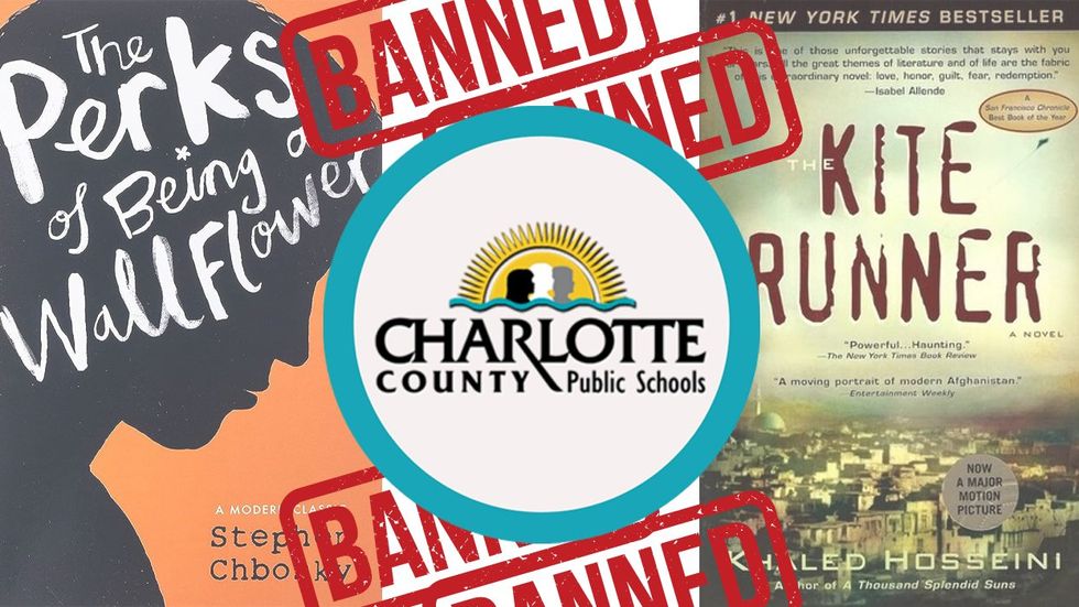 
<p>Florida School District Bans LGBTQ+ Books From K-8 Libraries</p>
