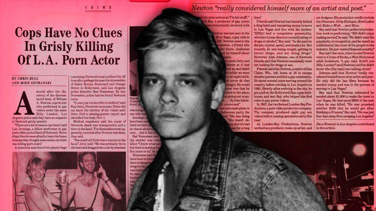 <p>The brutal 1990 murder of a gay porn star was solved with the help of an old <em>Advocate</em> article</p>