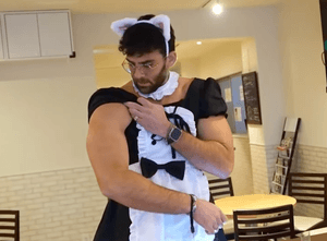 Jesse Watters coos 'here kitty, kitty' to Hasan Piker in a maid outfit and cat ears