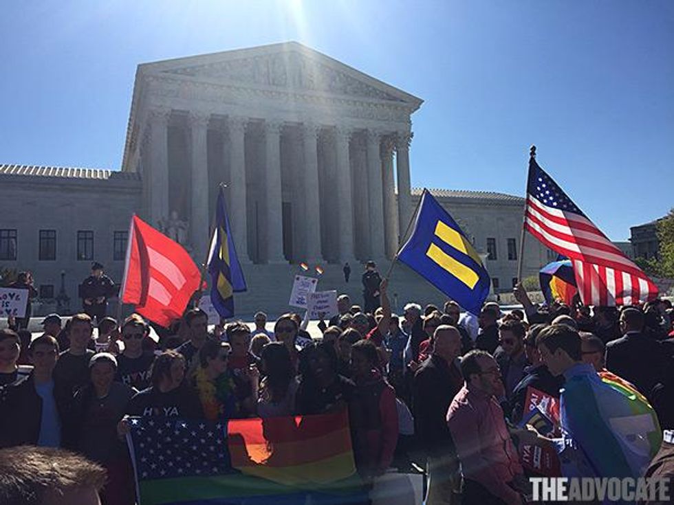 PHOTOS: The Scene at the Supreme Court as Marriage Equality Is ...