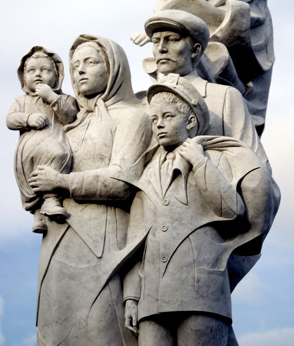 Immigrant Monument Woldenberg Park New Orleans Louisiana