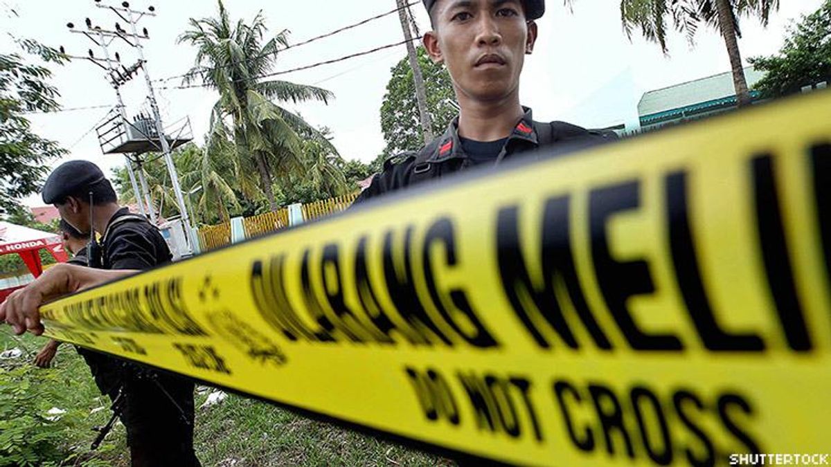 Indonesian crime scene