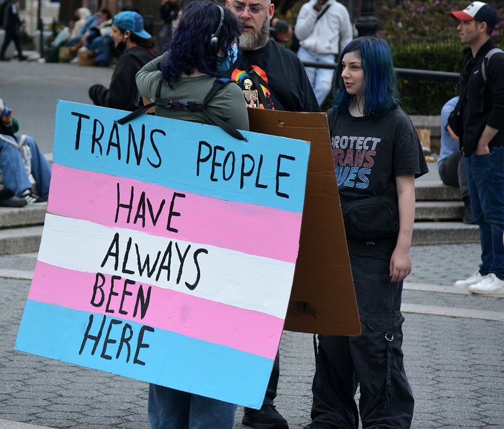International Transgender Day of Visibility rally in Union Square New York City 2025