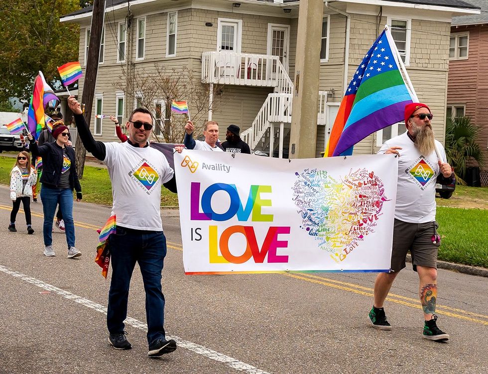 Jacksonville Florida USA November 2022 Celebration Riverside LGBTQ Pride parade