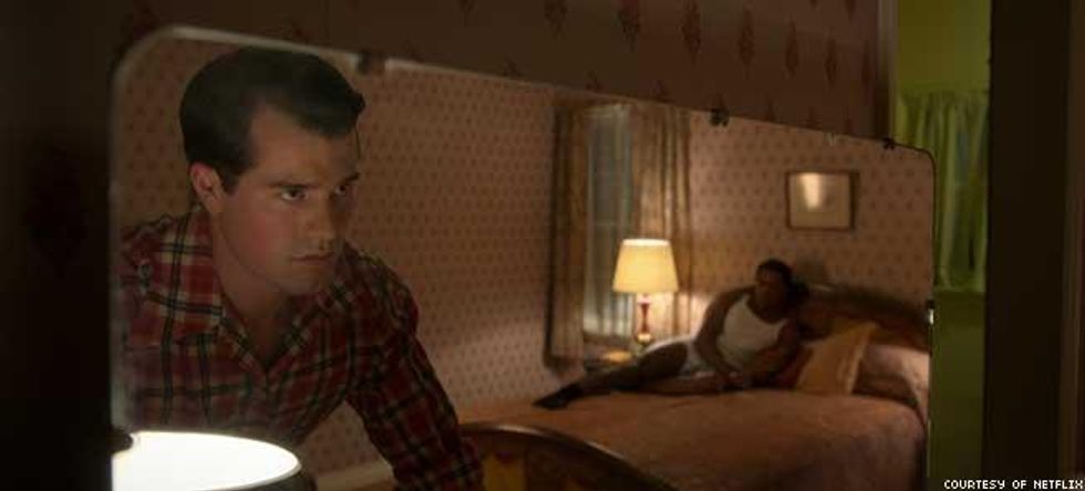 Jake Picking as Rock Hudson and Jeremy Pope as Archie Coleman