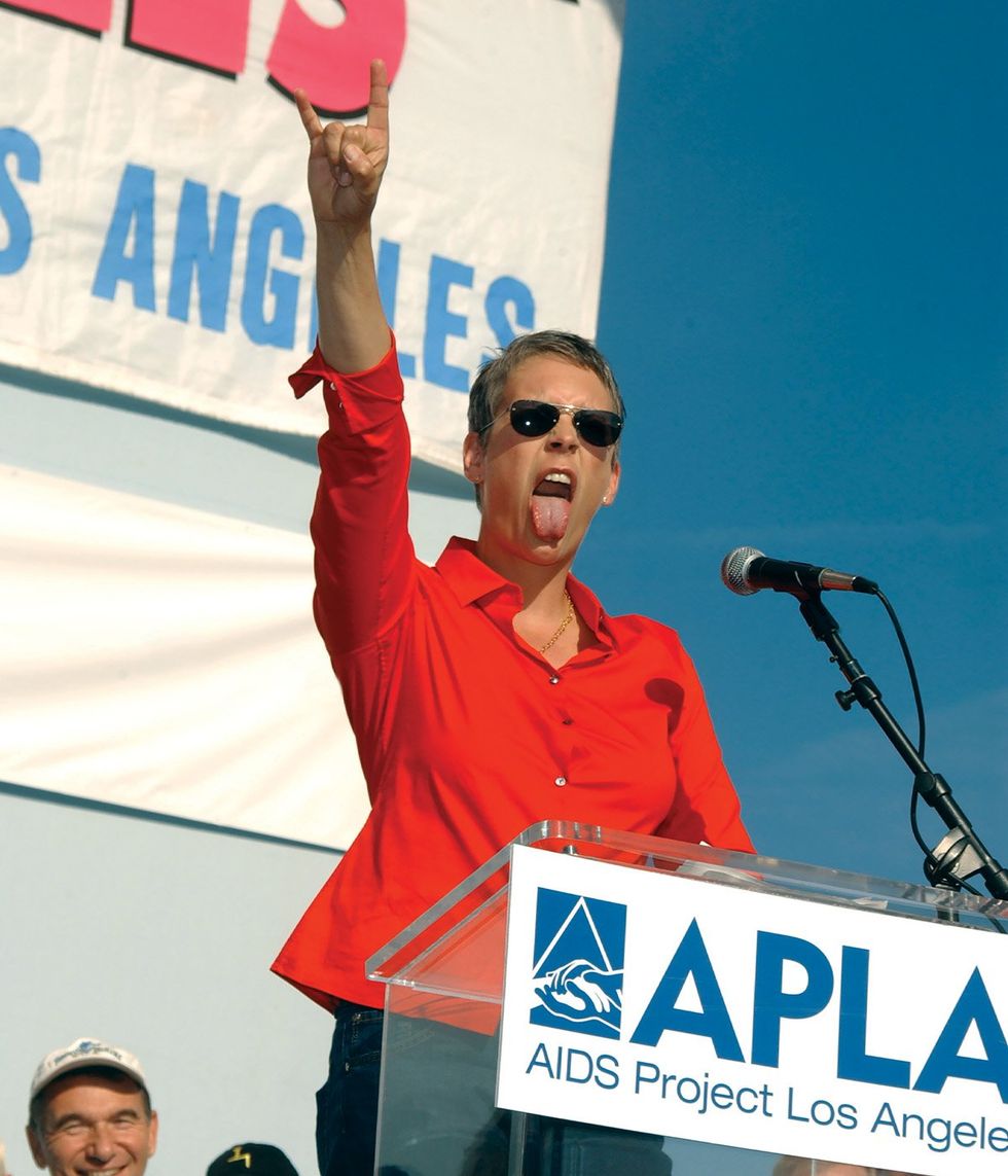 Jamie Lee Curtis at AIDS Walk Los Angeles in 2003