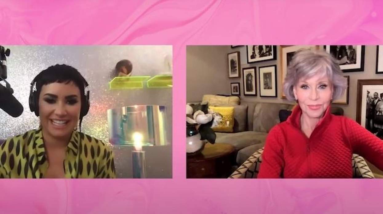 Jane Fonda and Demi Lovato chat on the 4D with Demi Lovato podcast.
