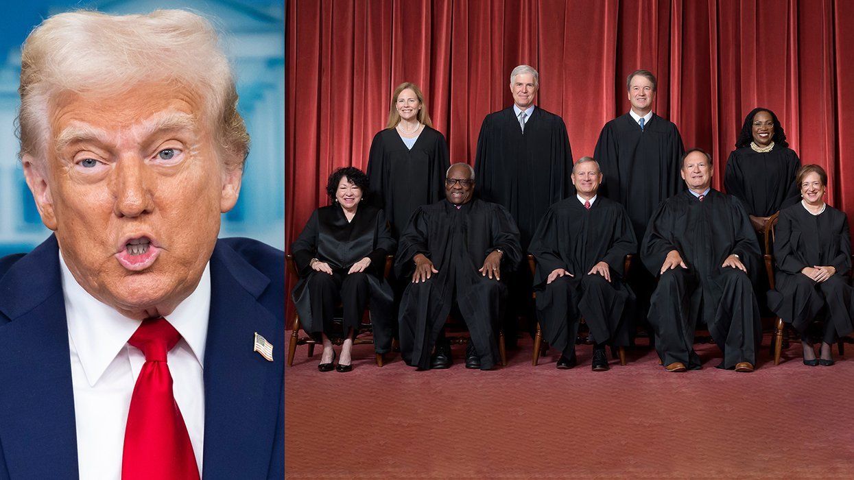 January 2025 President Donald Trump speaks at a White House press briefing SCOTUS Justices