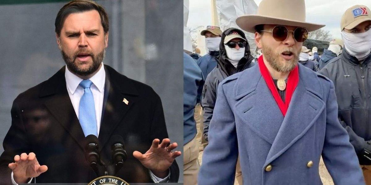 JD Vance rages about 'radical gender ideology' while white supremacists march along National Mall