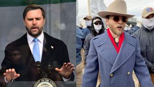 JD Vance rages about ‘radical gender ideology’ while white supremacists march along National Mall