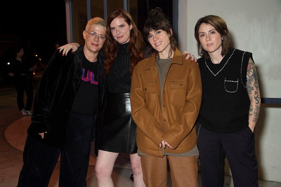 Jenni Eliscu, Tegan Quin, Erin Lee Carr, and Sara Quin
