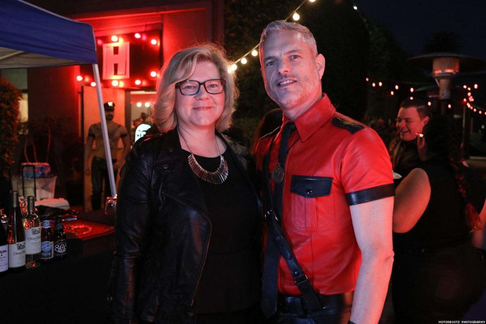 Jennifer Gregg of the One Archives Foundation and Jeffrey Erdman