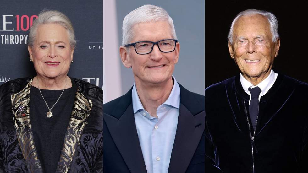 Jennifer Pritzker; Tim Cook; Giorgio Armani