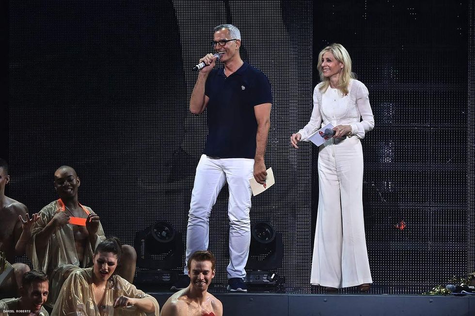 Jerry Mitchell and Judith Light