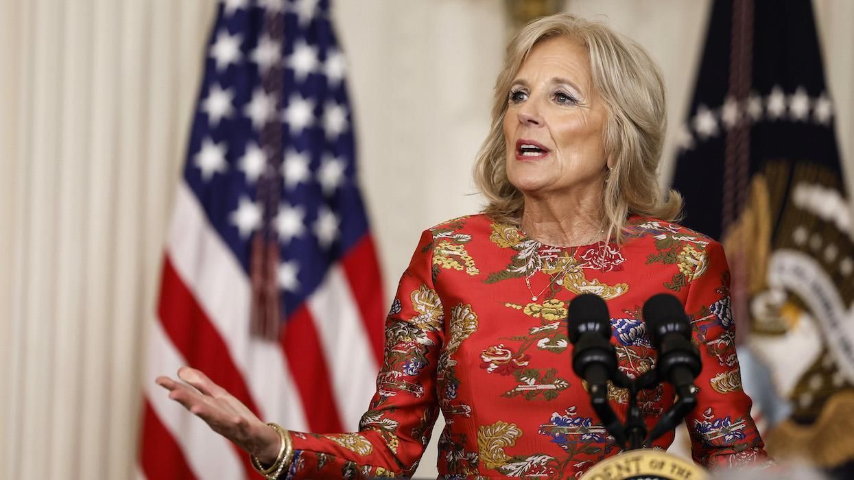 Jill Biden speaking at the White House