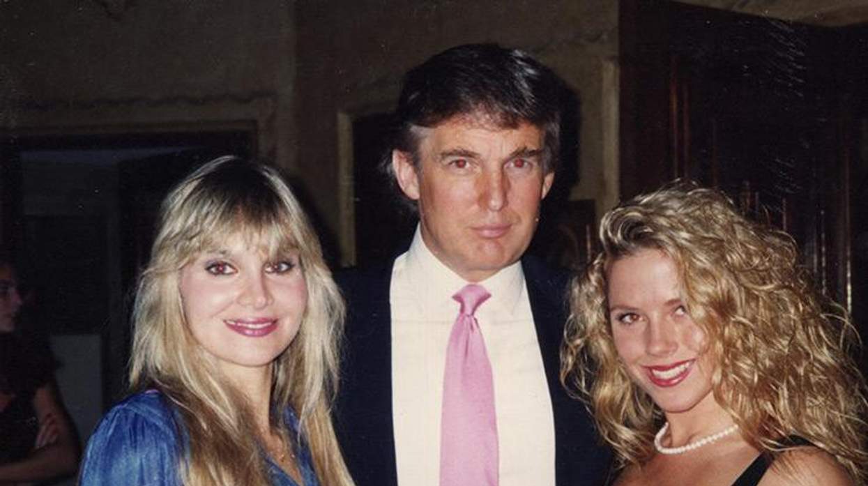 Jill Harth (left) and Donald Trump.
