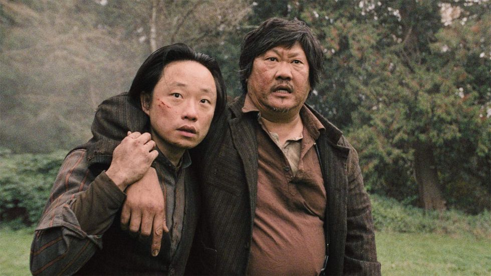 Jimmy O. Yang and Benedict Wong in 'Rock Springs'
