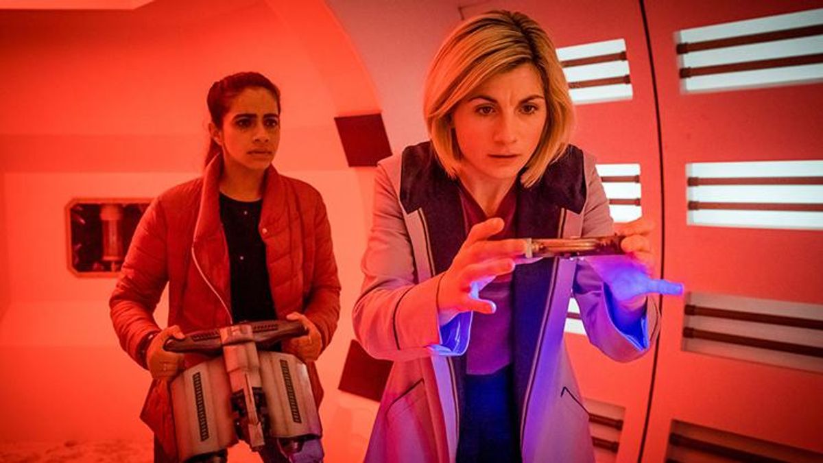 Jodie Whittaker and Mandip Gill in Doctor Who