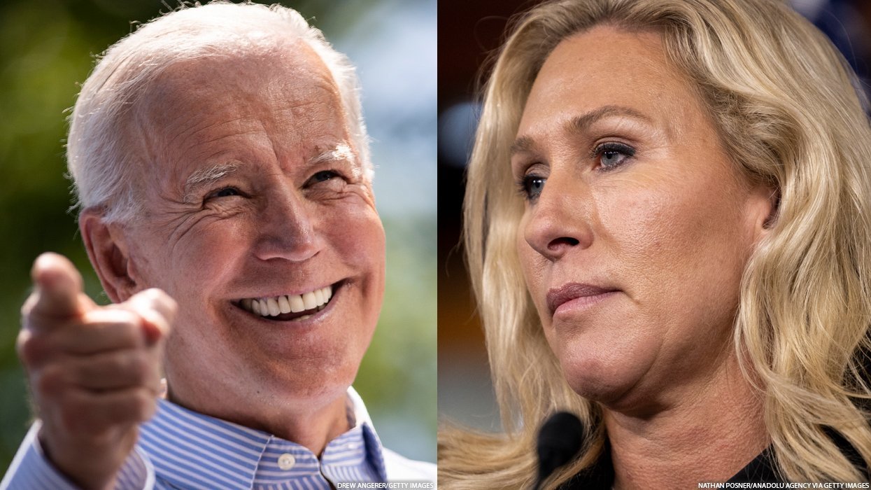 Joe Biden and Marjorie Taylor Greene