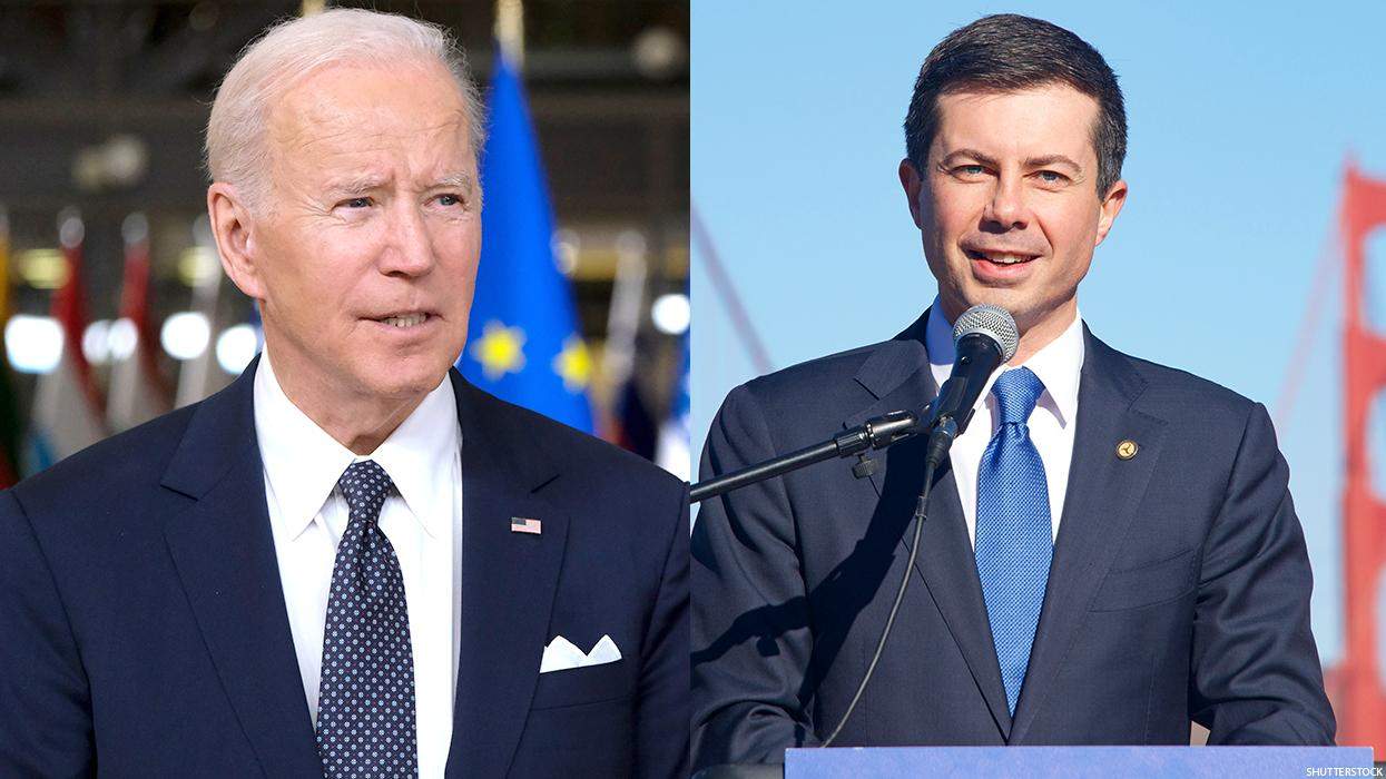 Joe Biden and Pete Buttigieg