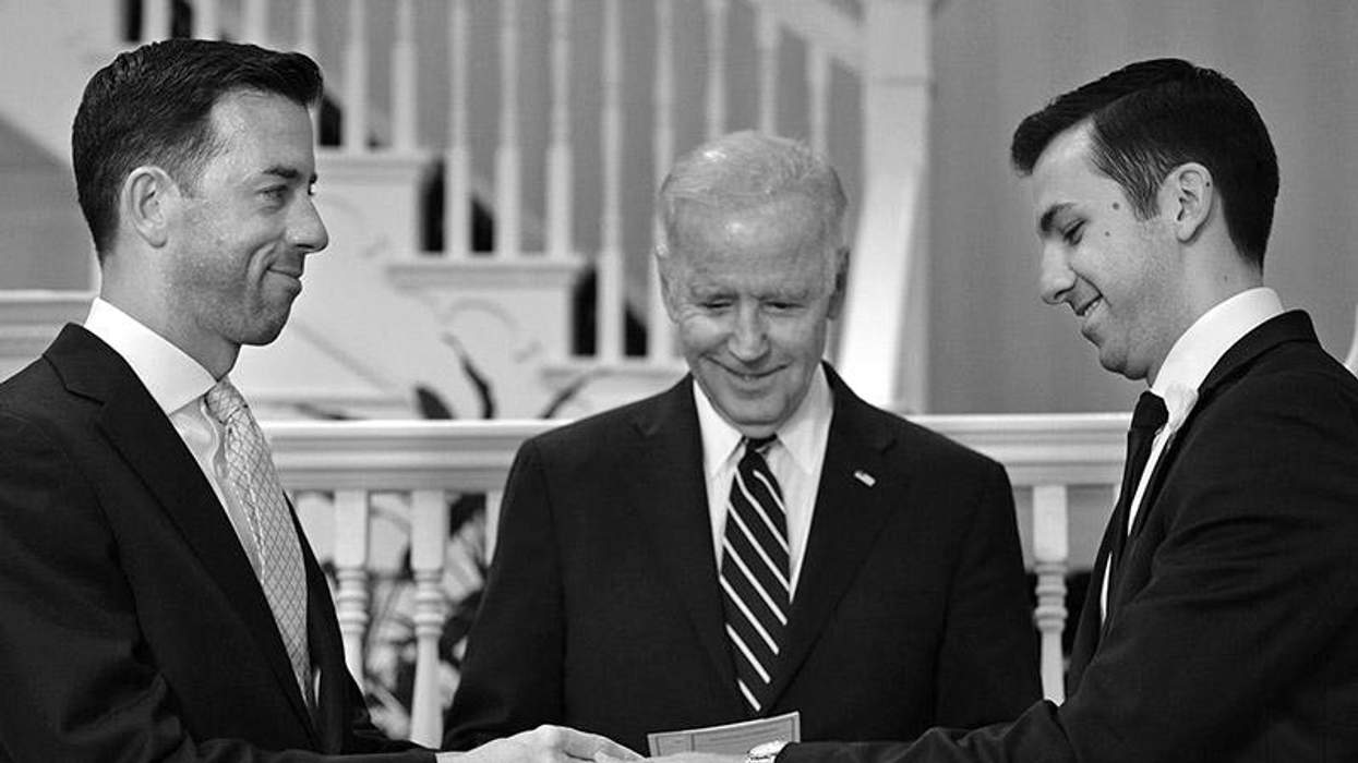 Joe Biden officiates