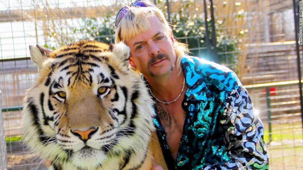 Joe Exotic with tiger