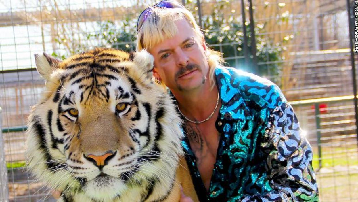 Joe Exotic with tiger
